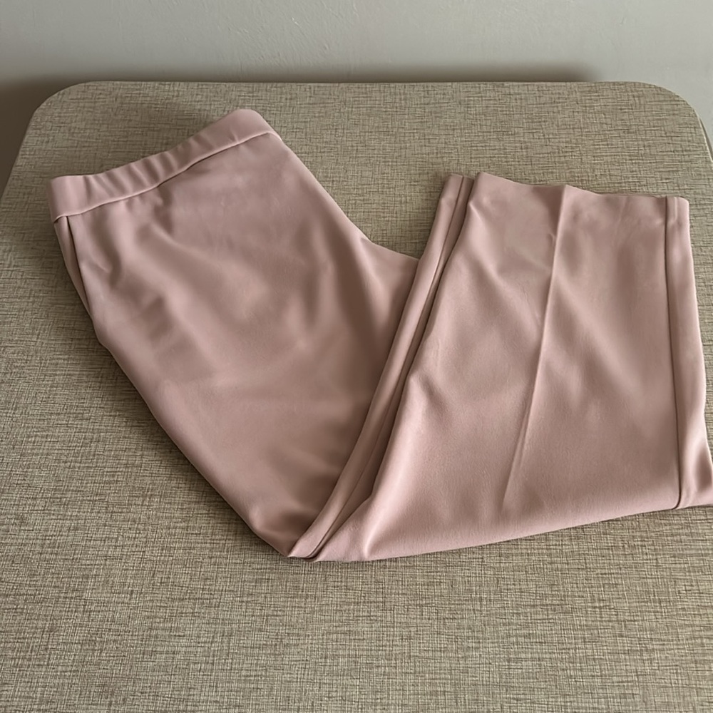 💜NWT Alfani blush flat front pants with side pockets. Ankle length. Plus 2X.